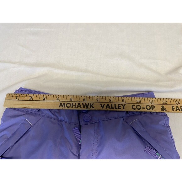 Champion Purple Ski Snowboard Insulated Pants Girls Size XS 4-5 Pockets Preowned - Picture 10 of 12